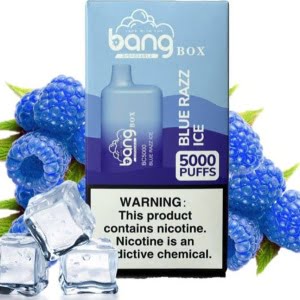 پاد یکبار مصرف بنگ باکس طعم بلو رزبری یخ 5000 پاف