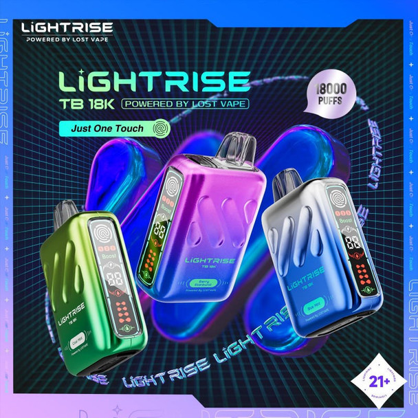 پاد یکبار مصرف لاست ویپ ۱۸۰۰۰ پاف | LOST VAPE LIGHTRISE TB18K